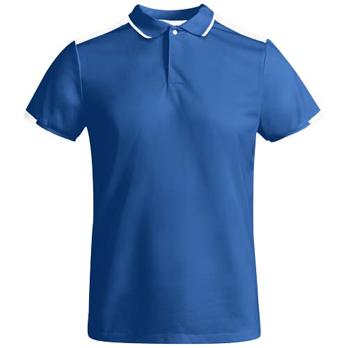 Polo sport pour homme à personnaliser Tamil ROLY Bleu royal et Blanc